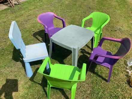Photo of free Child’s table and chairs (Sowerby HX6) #1