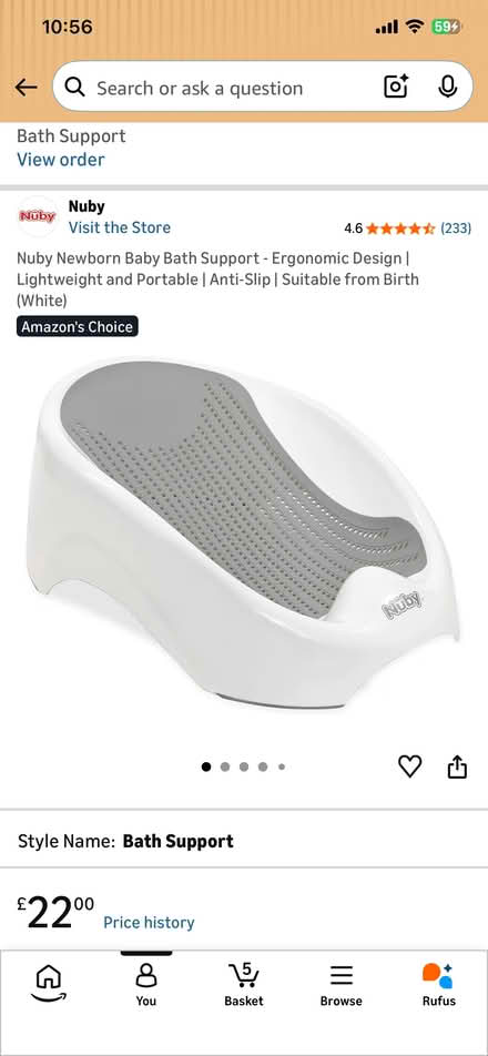 Photo of free Baby bath seat (Worksop S80) #1