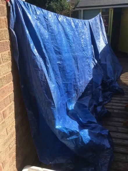 Photo of free Tarpaulin (6m x 6m approximately) (Ibstock LE67) #1