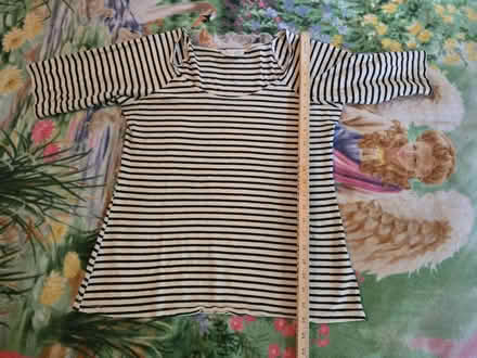 Photo of free Navy Striped Hemp Shirt - L (West 7th) #3