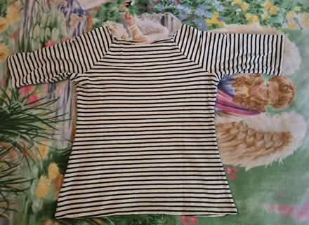 Photo of free Navy Striped Hemp Shirt - L (West 7th) #4