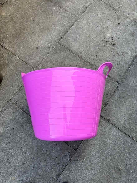 Photo of free Large pink rubber tub with handles (Salford M30) #2