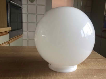 Photo of free White glass globe for ceiling light (Coombe Dingle BS9) #1