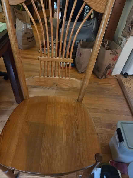 Photo of free Solid oak chairs (Mclean) #2