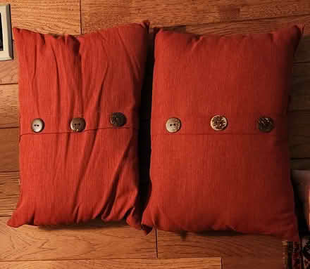 Photo of free Two 11" x 15" throw pillows (West Springfield) #1