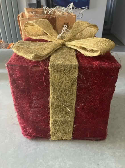 Photo of free Red and gold light up parcel (Formby L37) #1