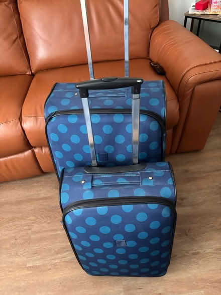 Photo of free Blue spotty Tripp suitcases (New Hartley NE25) #1