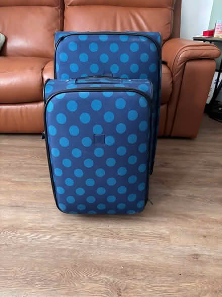 Photo of free Blue spotty Tripp suitcases (New Hartley NE25) #2