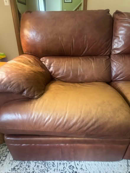 Photo of free Leather couch (Bridgewater (By High School)) #4
