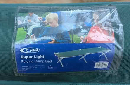 Photo of free Gelert camp bed in bag (Chesterfield S41) #1