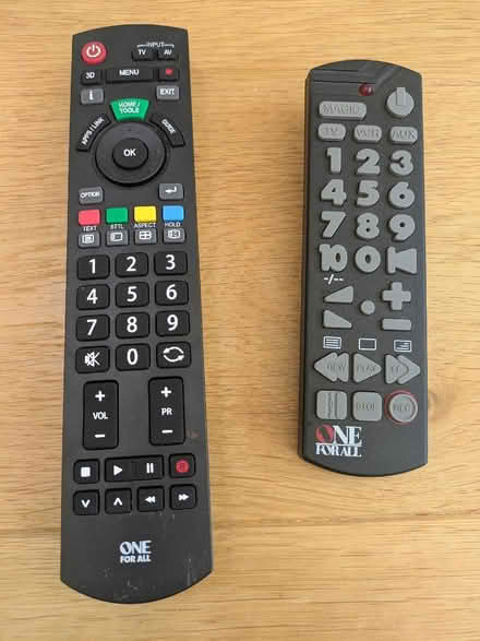 Photo of free One for All Universal TV Remotes x2 (University Area RG6) #1