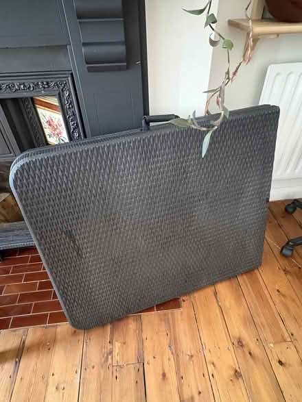Photo of free 6ft black foldable table (Lower Clapton E5) #4
