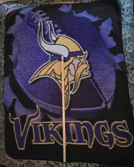 Photo of free MN Vikings Throw Blanket (West 7th) #3