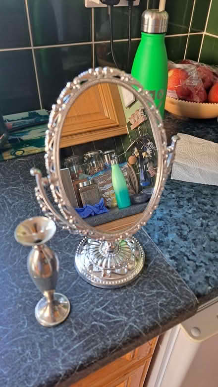 Photo of free Plastic silver coloured mirror (Littlehaven) #1