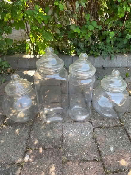 Photo of free Plastic sweet jars - large (Cheam SM2) #1