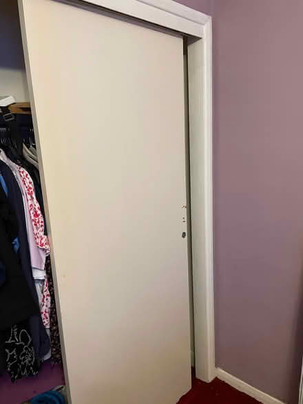Photo of free Two wood wardrobe doors measuring 195 x 77 cms (Sunbury-on-Thames TW16) #1