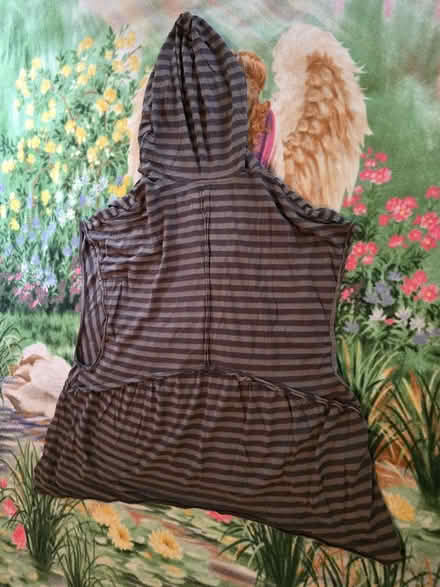 Photo of free Black Gray Striped Hoodie - L (West 7th) #4