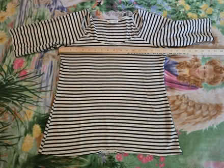 Photo of free Navy Striped Hemp Shirt - L (West 7th) #2