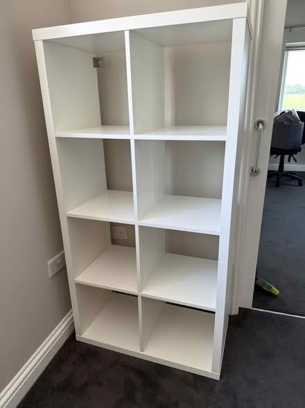 Photo of free IKEA kallax white with new glass shelves (Rodington SY4) #1