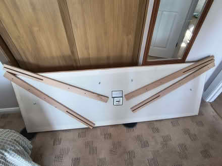 Photo of free 6ft wide Bead Headboard. (Backwell BS48) #2