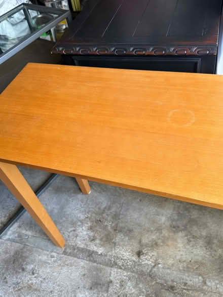 Photo of free Long blonde, occasional table (Mill Valley) #2