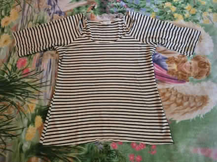Photo of free Navy Striped Hemp Shirt - L (West 7th) #1