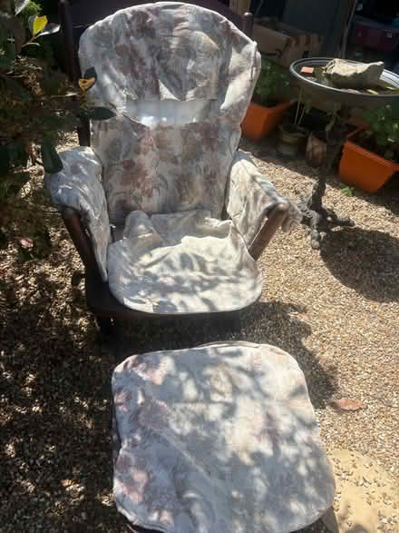 Photo of free Rocking chair & rocking foot stool (Burgess Hill) #3