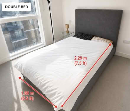 Photo of free Double Bed Frame (No mattress) (SE3) #1
