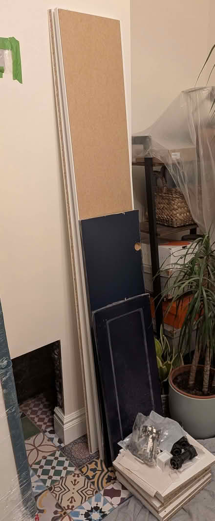Photo of free Blue tall bathroom storage unit (Grange Court E11) #2