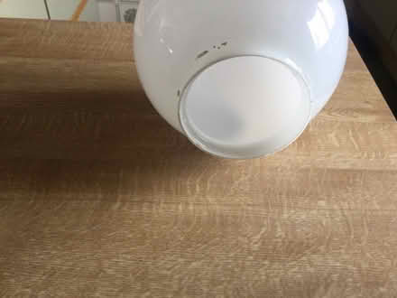 Photo of free White glass globe for ceiling light (Coombe Dingle BS9) #2