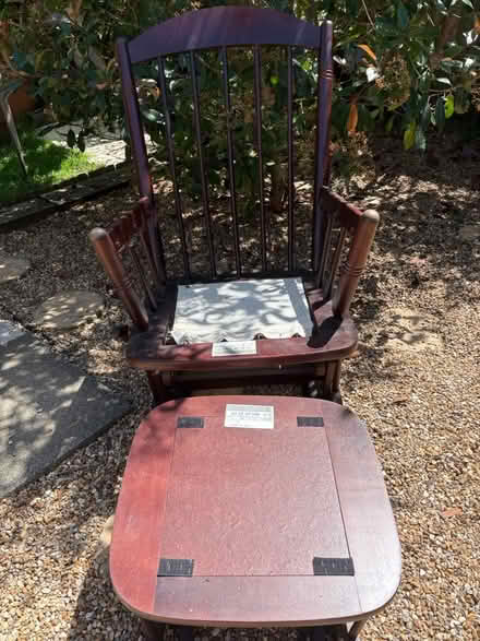 Photo of free Rocking chair & rocking foot stool (Burgess Hill) #2