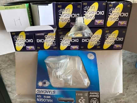 Photo of free Halogen 12v 50W bulbs unused (Welling DA16) #1