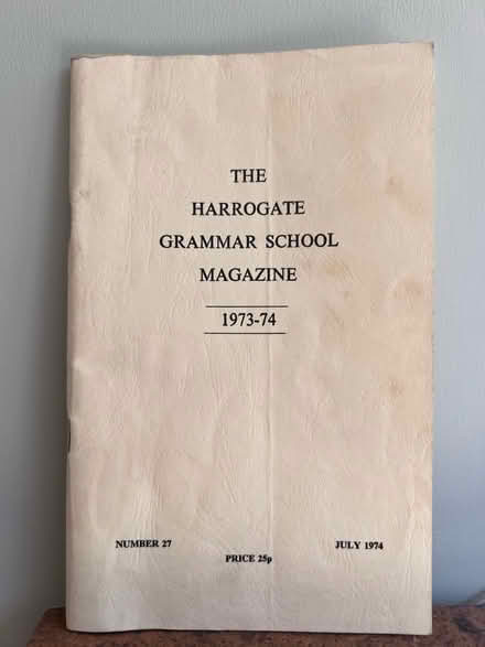 Photo of free Vintage Harrogate Grammar School magazine 1973-4 (Harrogate HG2) #1
