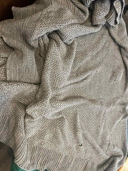 Photo of free The White Company Grey Throw - with holes! (Monkmoor SY2) #2