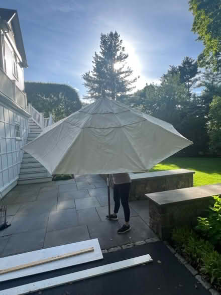 Photo of free Umbrella for outdoor dining table (West Newton) #2