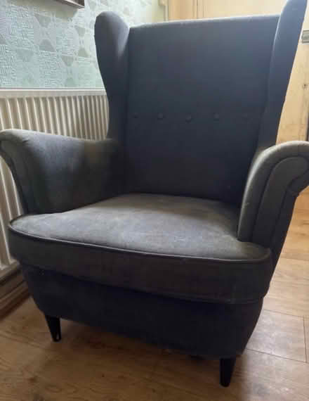 Photo of free IKEA Wing back armchair (L25, Woolton) #1