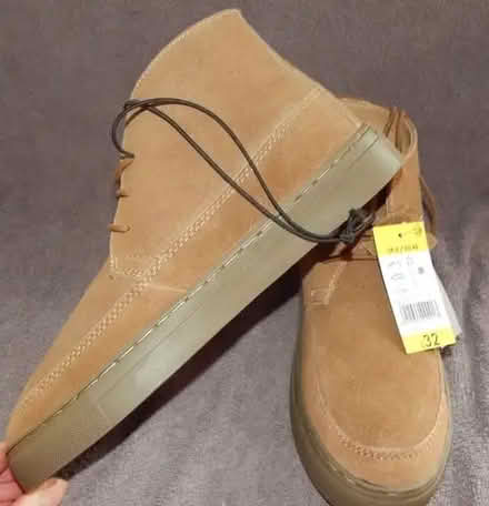 Photo of free men's size 6 brown real suede lace up ankle boots (Moor Allerton LS17) #1