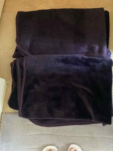 Photo of free 2x purple throws (Swindon SN5) #1