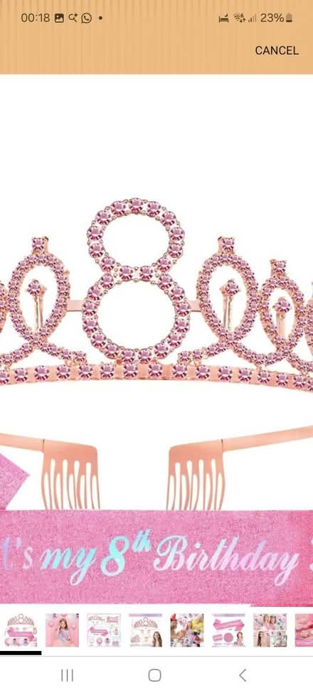 Photo of free Birthday backdrop crown and sash (Bradford BD7) #1