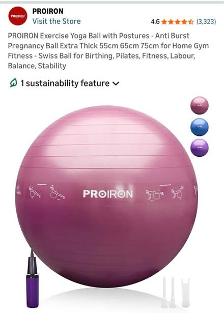 Photo of free Exercise ball & velvet cover (Se15) #1