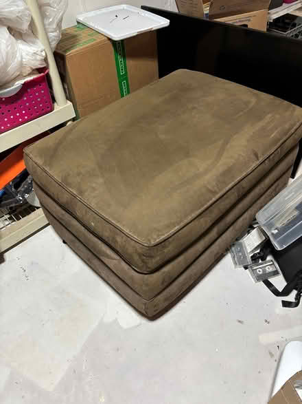 Photo of free Olive Green Microfiber Ottoman (Acton near Nara Park) #1