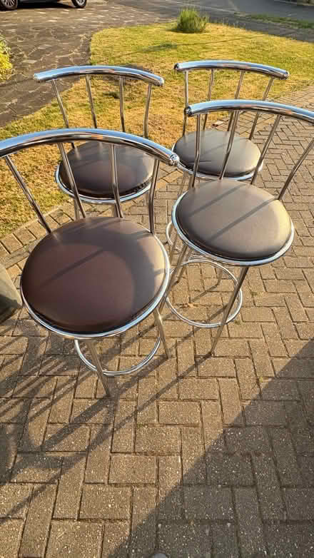 Photo of free 4 swivel bar stools (Borehamwood) #2