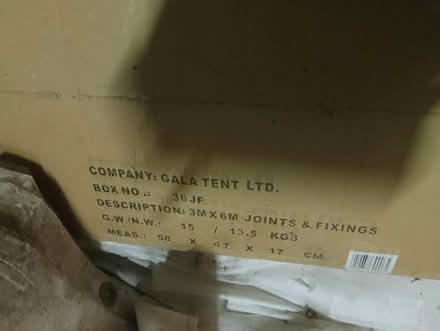 Photo of free Approximately 16ft white gala tent (Pontefract) #2