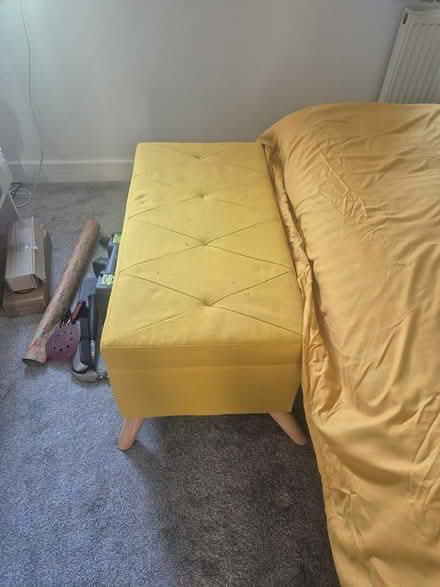Photo of free Yellow ottoman (Apperley Bridge) #1