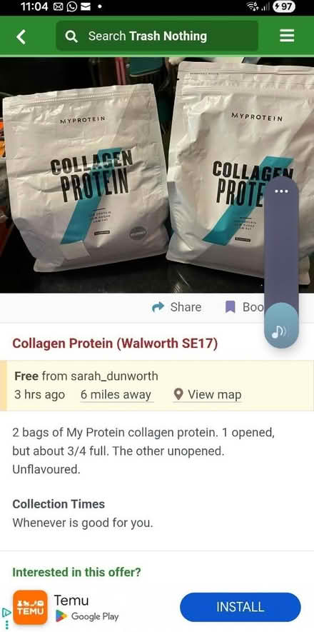 Photo of Protein collagen powder (Canning town E16) #2