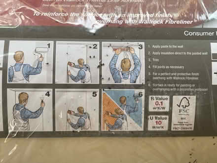 Photo of free One roll of insulating wallpaper (Fairfield LA1) #3