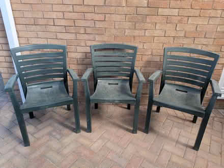 Photo of free 3 Garden chairs (Roffey RH12) #1
