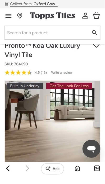 Photo of free LVT grey oak flooring (Oxford, OX4 7) #3