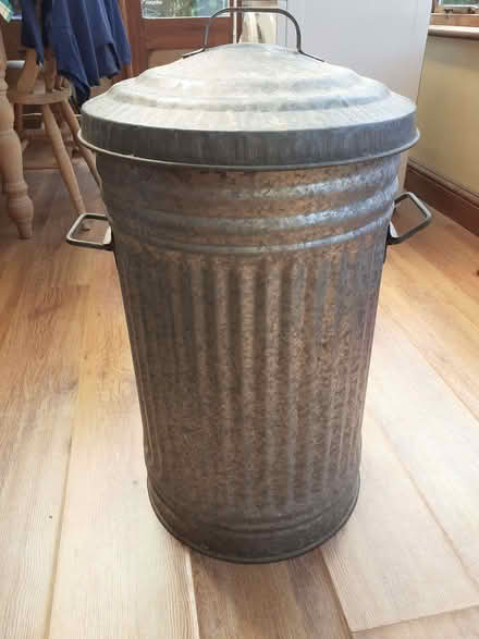 Photo of free Galvanised dust bin (Pakefield NR33) #2