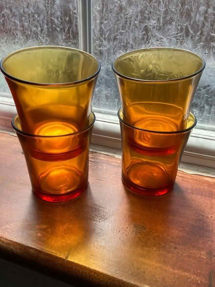 Photo of free Smoked glass small tumblers (Kempston) #1